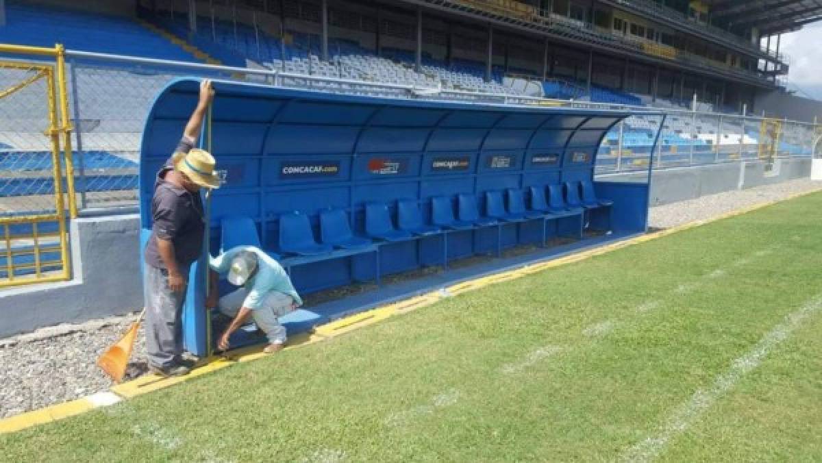 El estadio Morazán recibe 'mimos' de cara al juego Honduras-Costa Rica