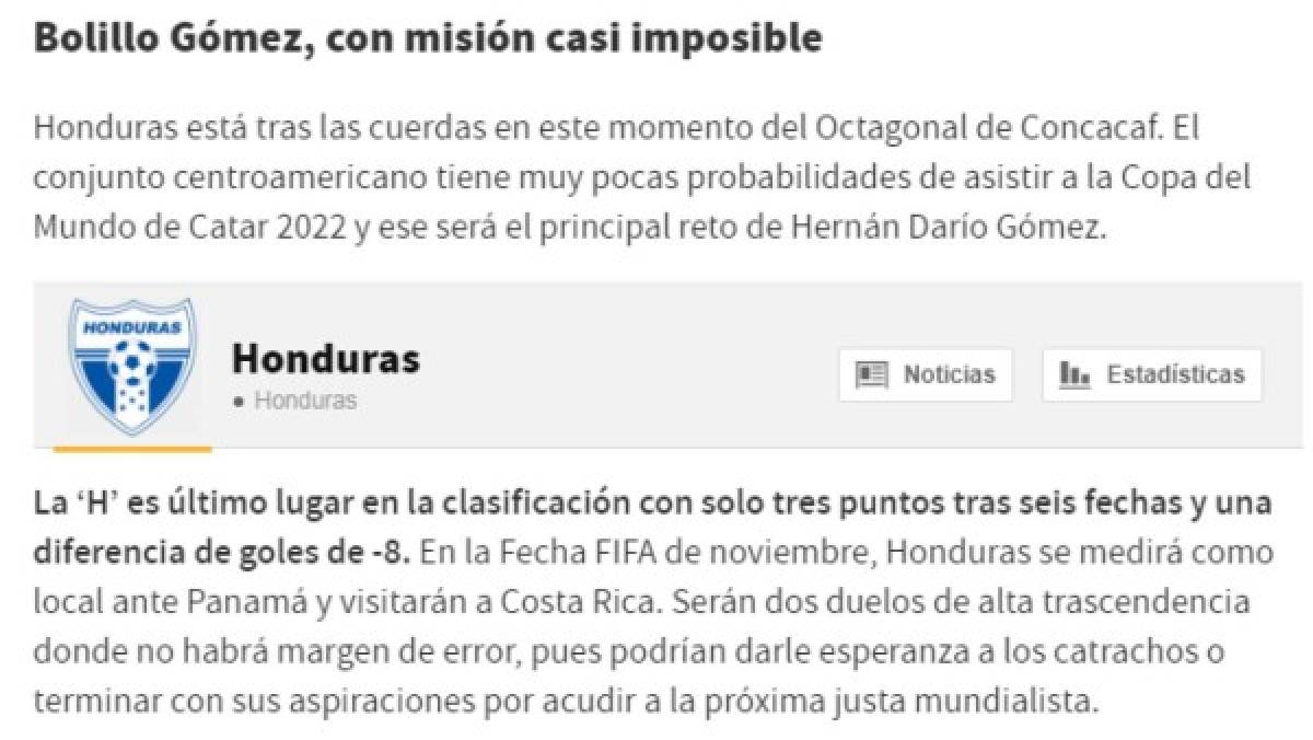 'Con casi misión imposible y confían enderezar el rumbo': La prensa internacional sobre la llegada del Bolillo Gómez a Honduras