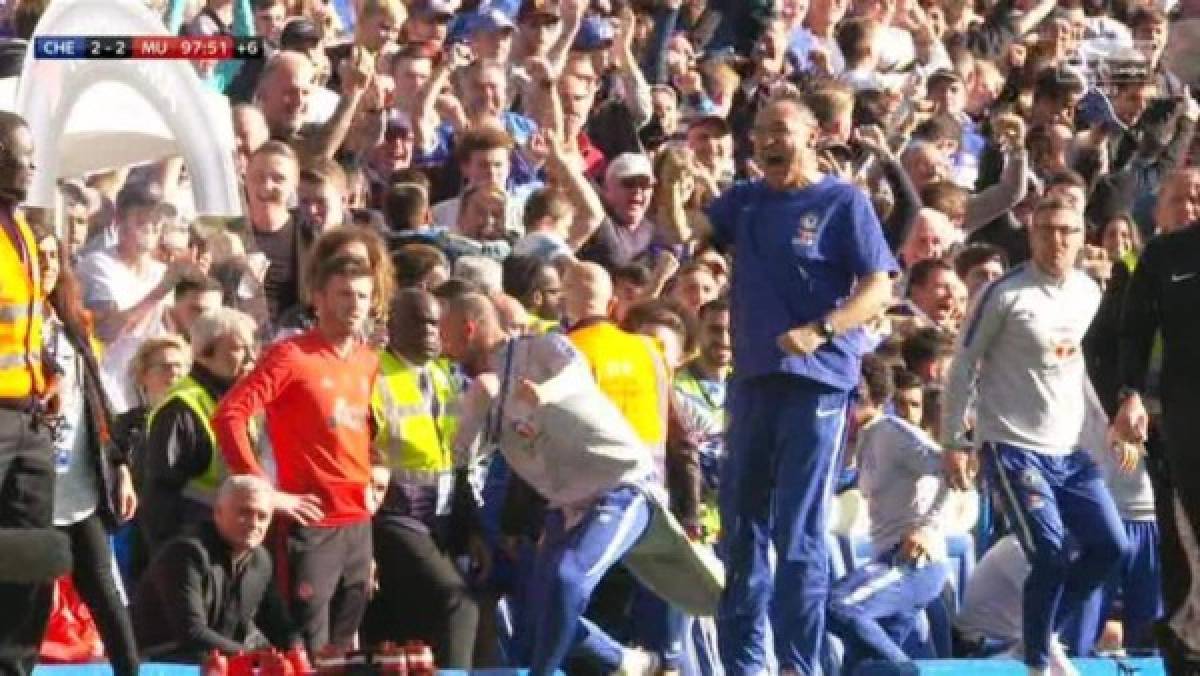 ¡Se calentó! Las imágenes de la pelea de Mourinho con el asistente del Chelsea