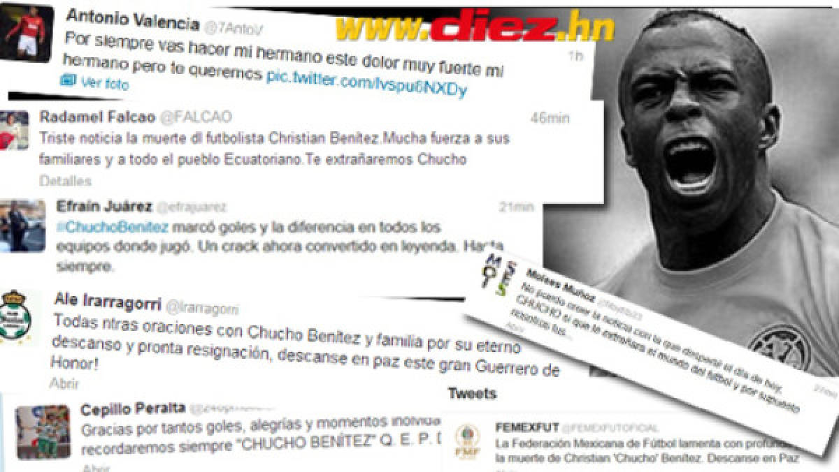 El mundo del fútbol se solidariza tras la muerte de 'Chucho” Benítez