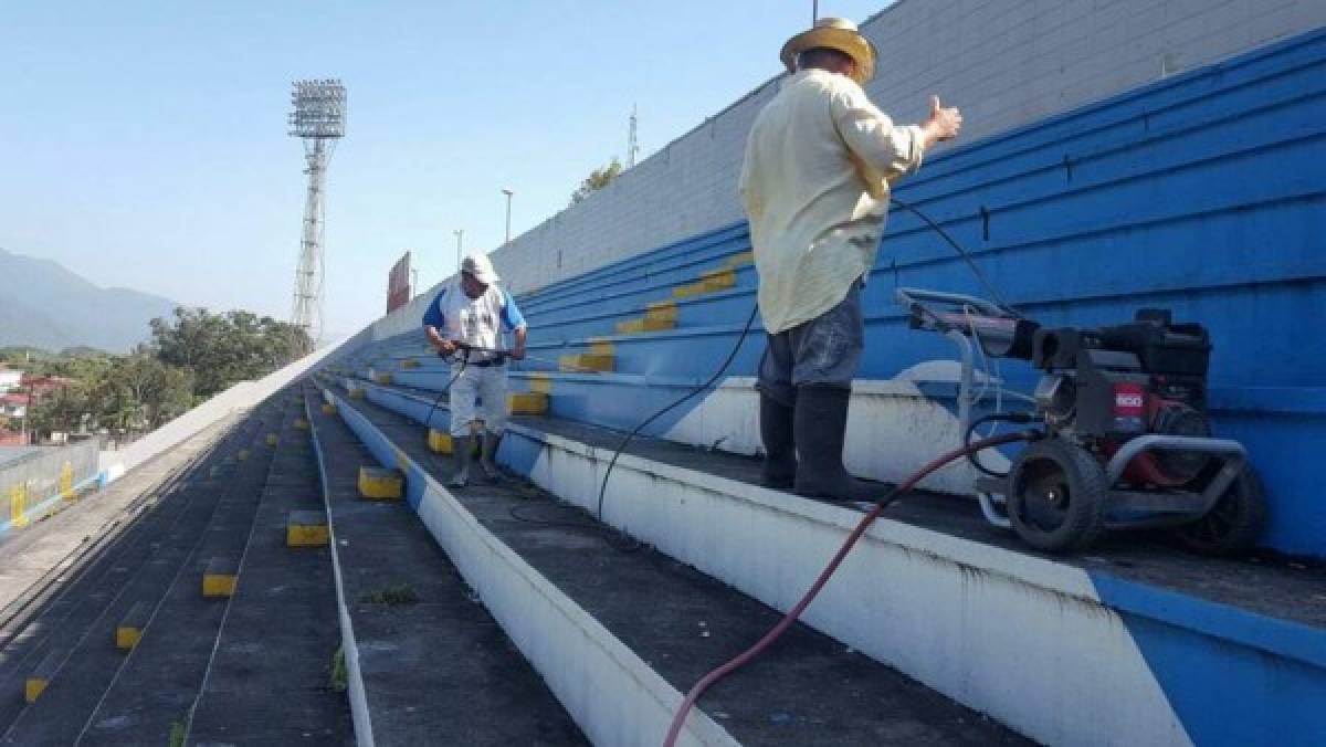 El estadio Morazán recibe 'mimos' de cara al juego Honduras-Costa Rica