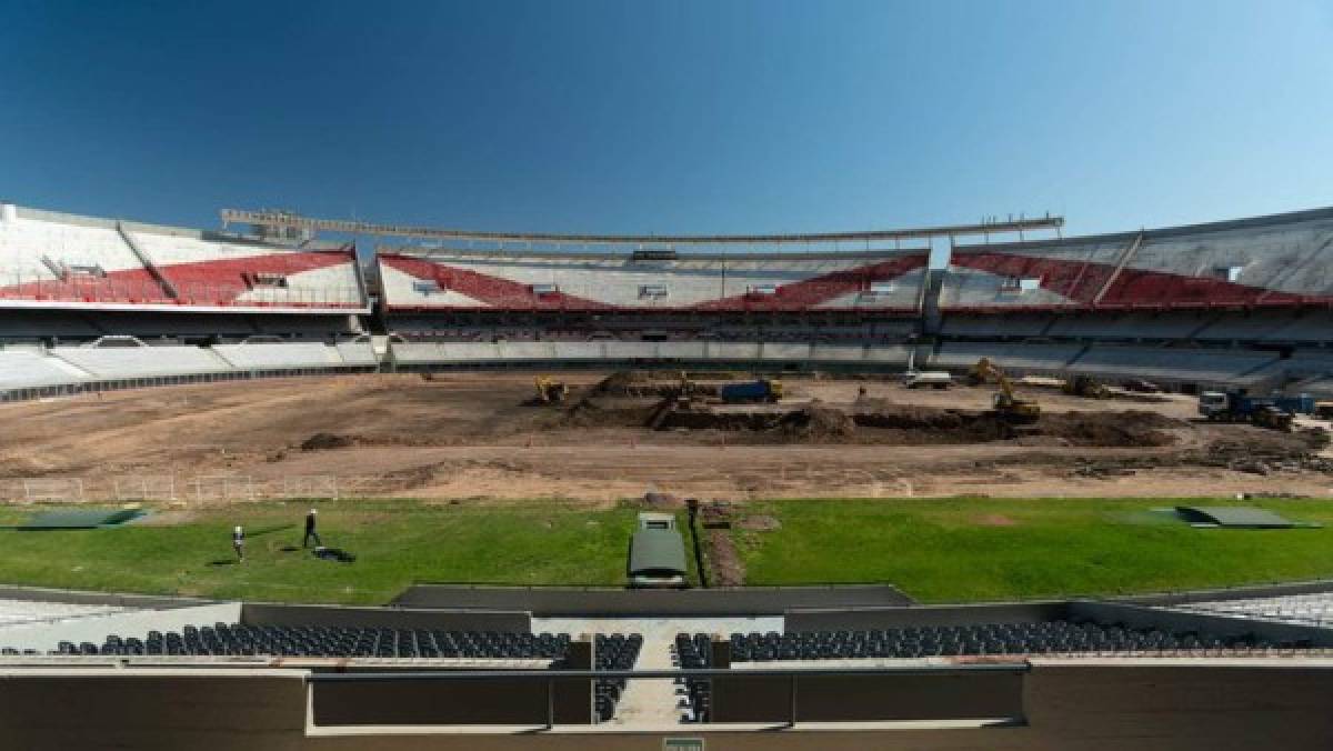 Como nunca lo habías visto: Así luce el estadio Monumental sin césped durante la remodelación