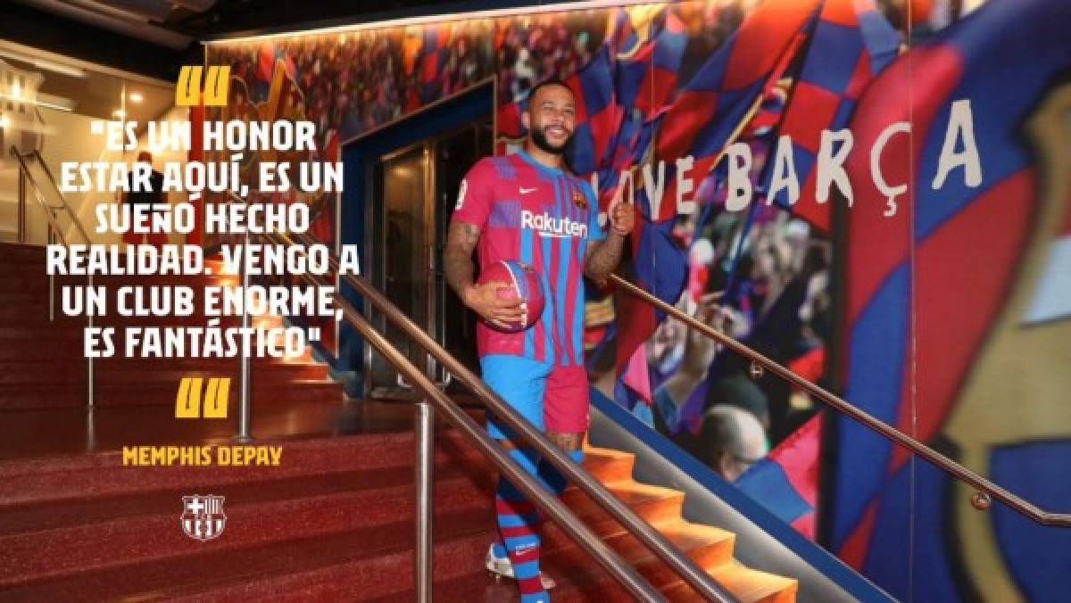 Presentado en Barcelona: Joyas, magia y el duro motivo por el que no lleva Depay en la espalda