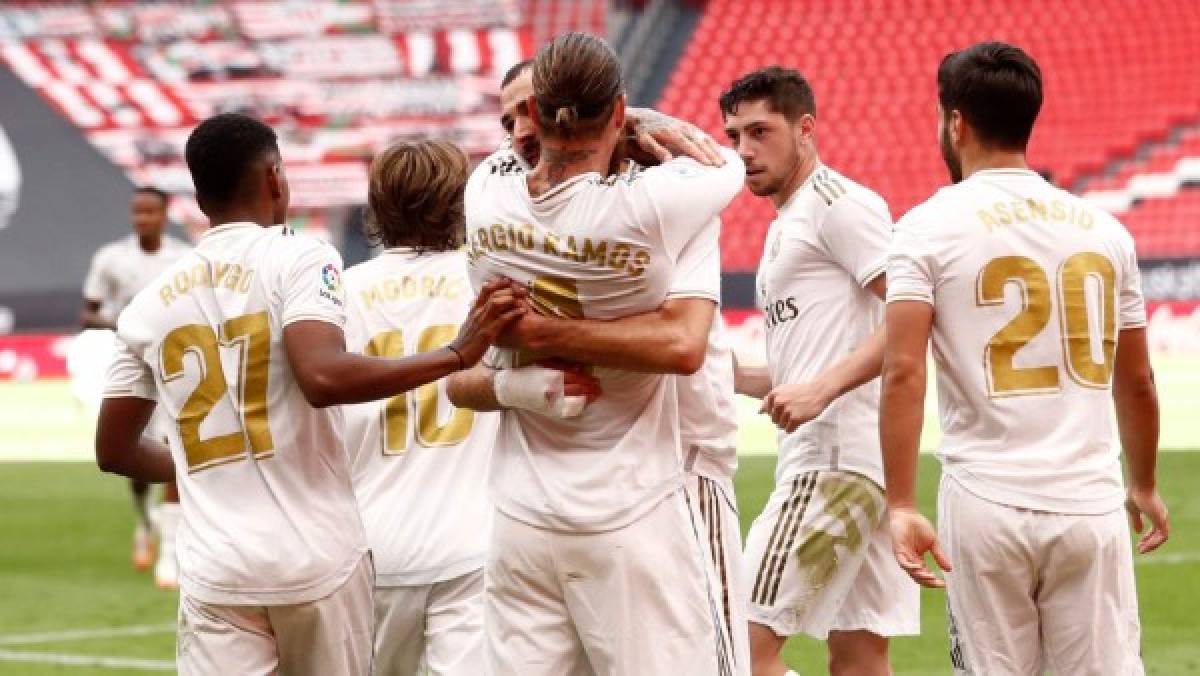 Fotos: La oración de Casemiro en el penal y el pisotón de Sergio Ramos en el Athletic-Real Madrid