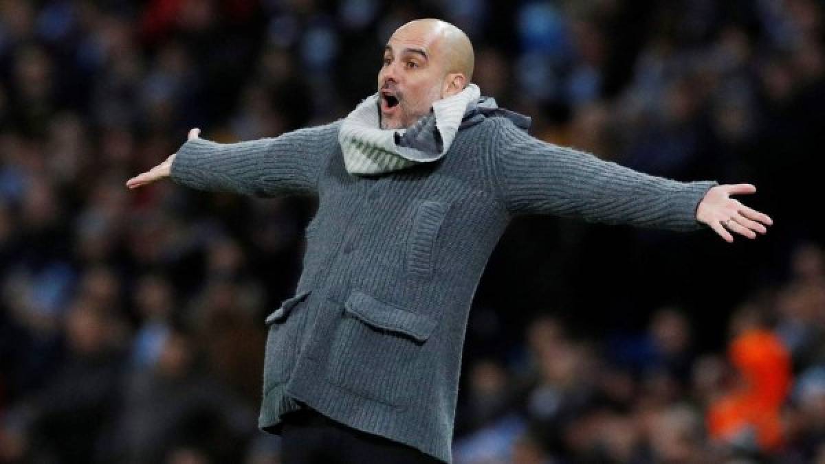 Soccer Football - Champions League - Round of 16 Second Leg - Manchester City v Schalke 04 - Etihad Stadium, Manchester, Britain - March 12, 2019 Manchester City manager Pep Guardiola during the match REUTERS/Phil Noble