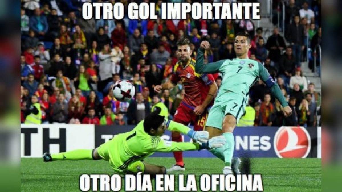 ¡TERRIBLES! Cristiano Ronaldo salva a Portugal y los memes se hacen presentes