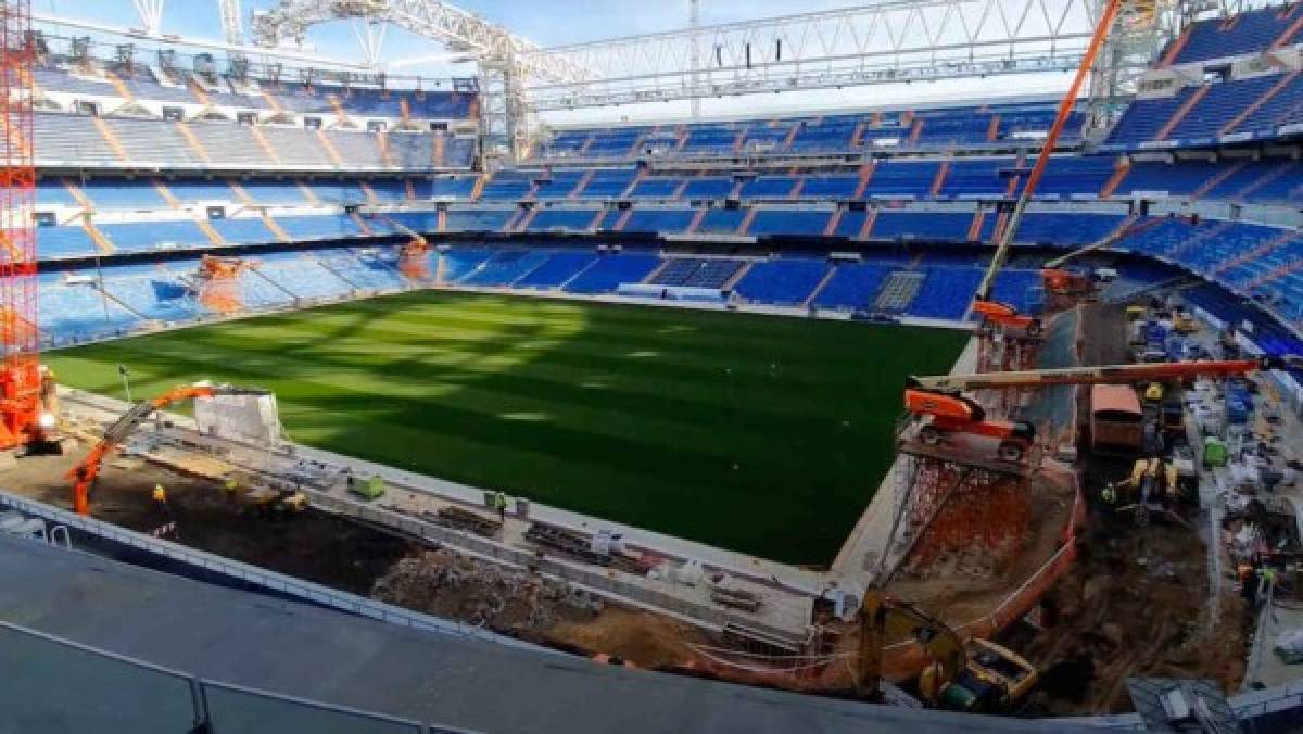 Asientos listos y ya tiene césped: Así luce el Santiago Bernabéu a seis días para la reapertura