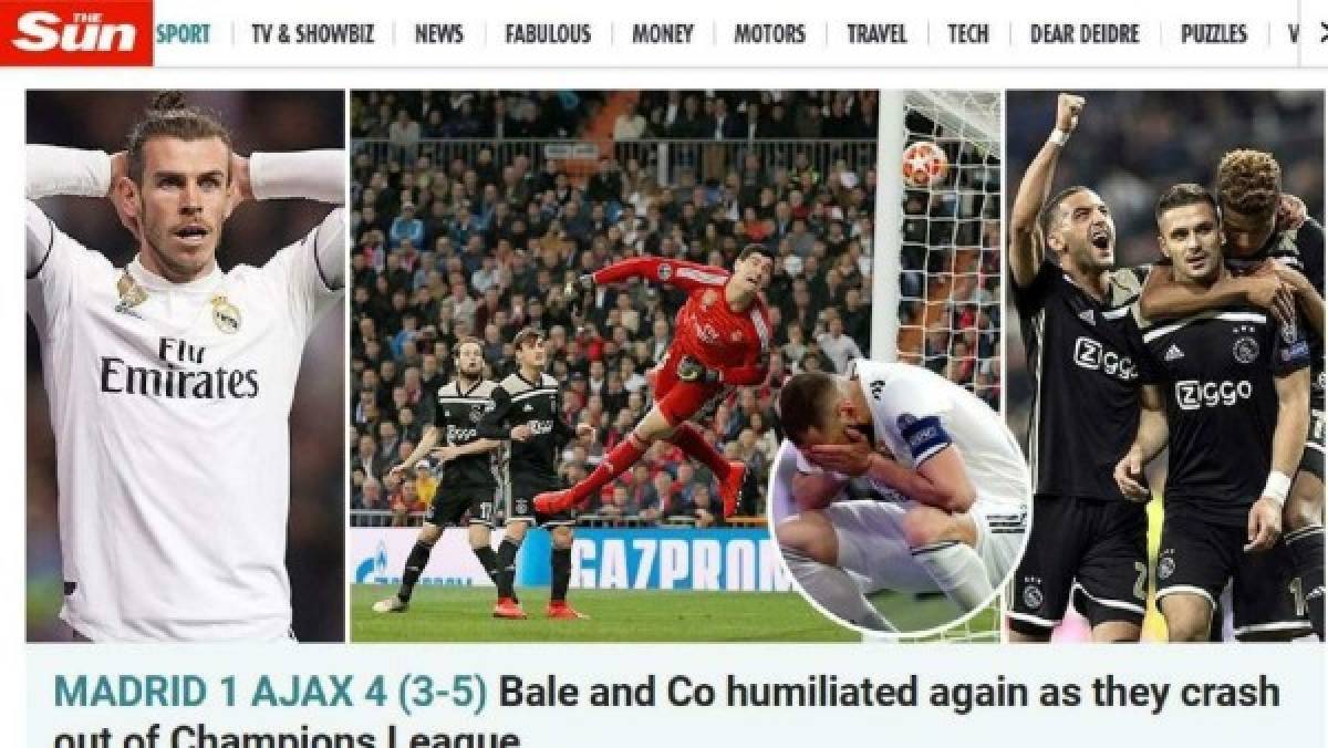 Así lucen las portadas del mundo el día después del fracaso del Real Madrid