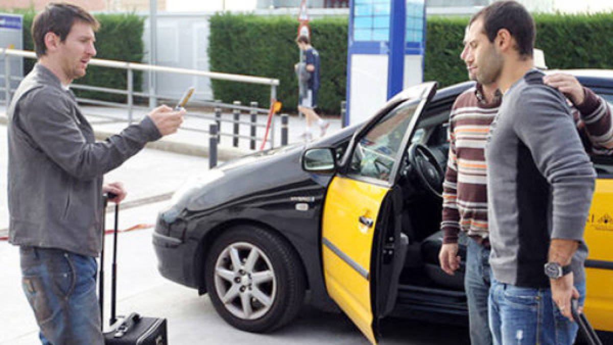 Lionel Messi se convirtió en el fotógrafo de un taxista