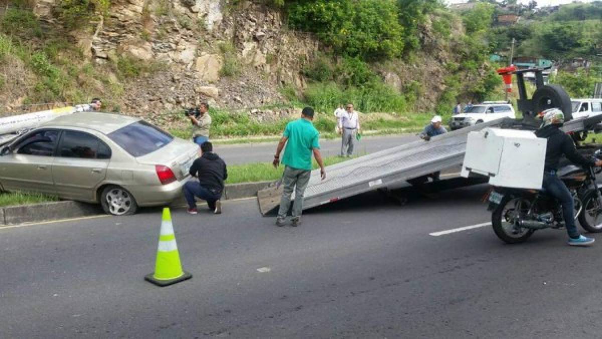 Guapa presentadora de TV hondureña sufre aparatoso accidente de tránsito