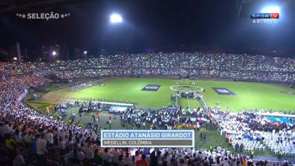 El estadio de Medellín fue insuficiente para el homenaje al Chapecoense