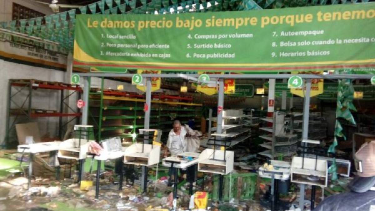 Impactantes fotos: Así quedaron tiendas en Honduras tras ser saqueadas y destuidas