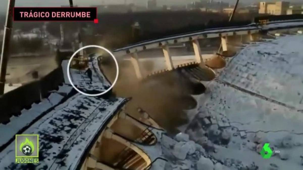 Terrible: Colapsa estadio Peterburgsky en San Petersburgo y muere trabajador