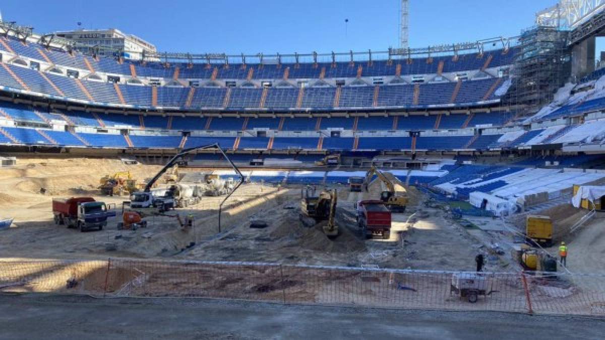 Descubren la megatubería subterránea: Así marcha la remodelación del Santiago Bernabéu