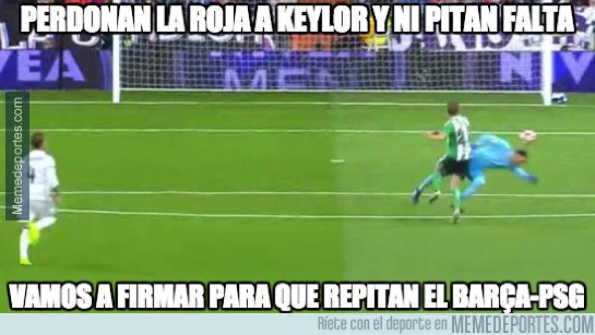 Los memes crucifican a Keylor Navas tras el Madrid-Betis