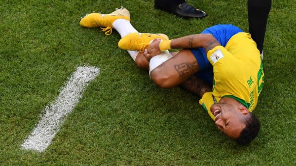 Neymar suma 14 minutos en el suelo en el Mundial según medio suizo