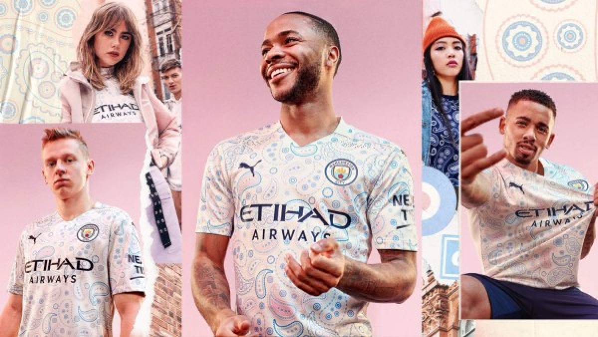 'Parece una pijama': Críticas por la nueva camiseta del Manchester City; ¿Le gustará a Messi?