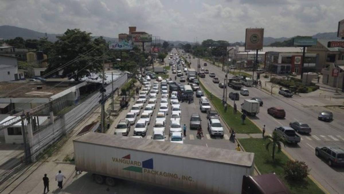 FOTOS: Así luce Honduras con el paro nacional de transporte