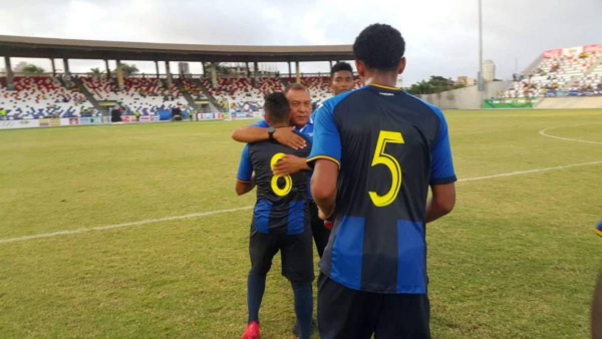 NO SE VIO EN TV: El eufórico festejo de Honduras tras eliminar a Costa Rica en los Centroamericanos