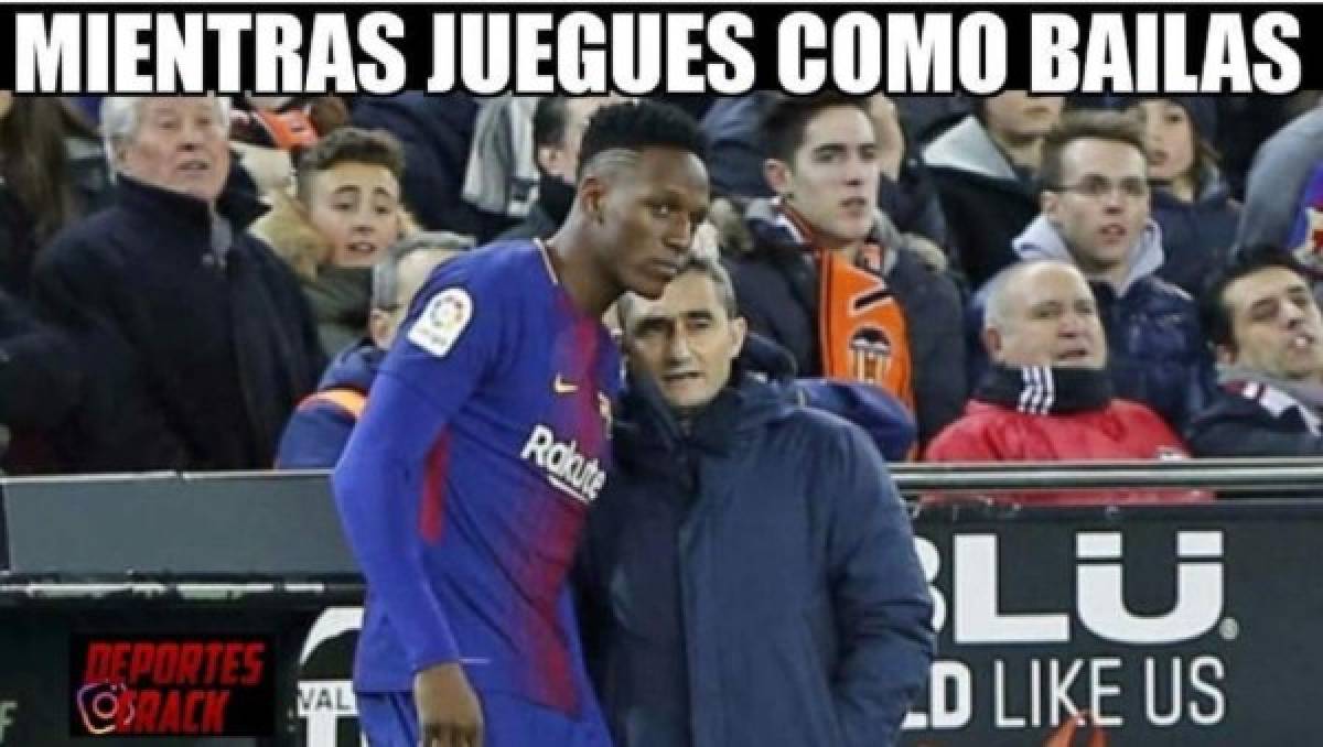 ¡Los memes atacan a Yerry Mina tras empate del Barcelona ante Getafe!