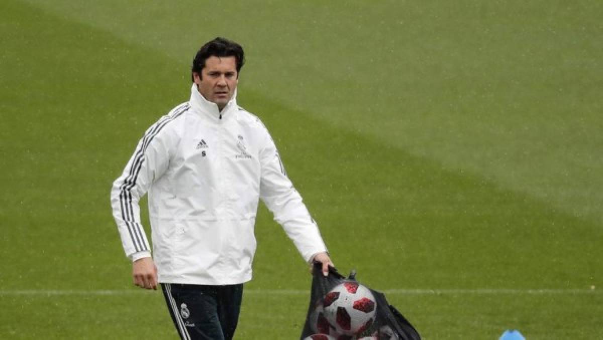 Con frío y tensión: Así fue el primer entrenamiento de Santiago Solari en el Real Madrid