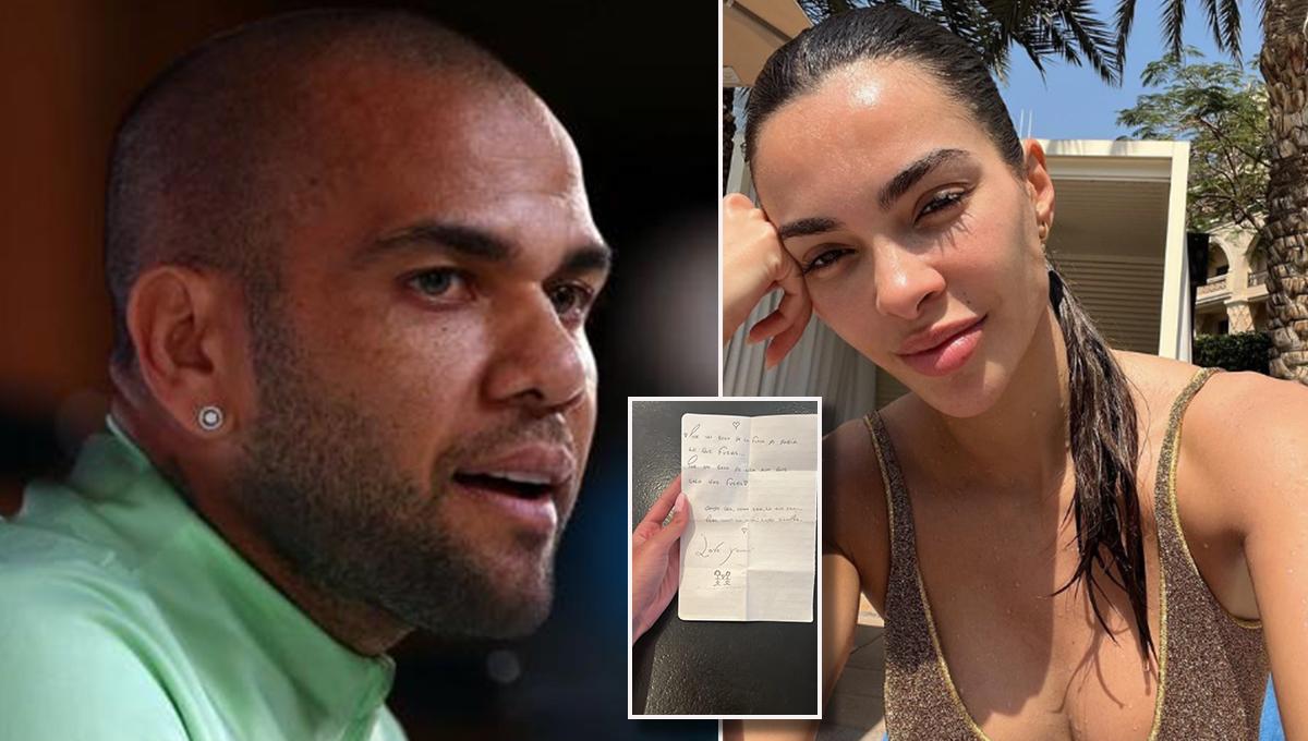 Joana Sanz muestra la última carta que le ha enviado Dani Alves desde prisión: “Daría lo que fuera...”