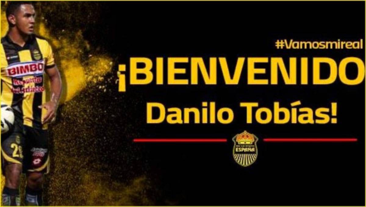 Danilo Tobías, nuevo fichaje del Real España para el Clausura 2019