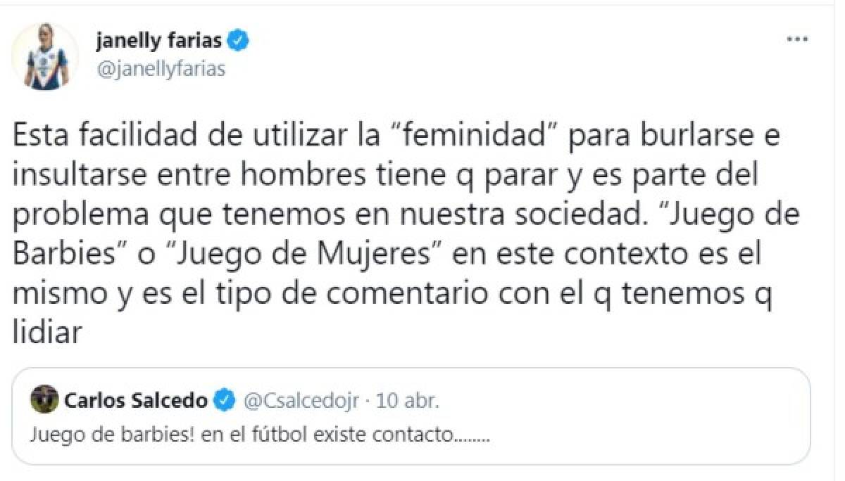 Jugadora del América pone en su lugar a Carlos Salcedo por decir que el fútbol mexicano es un ''juego de Barbies''