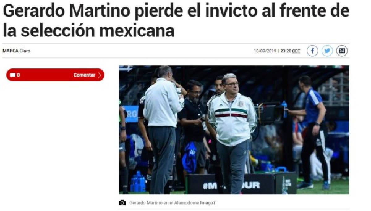 Lo que dice la prensa mundial tras la paliza de Argentina a México: 'Pesadilla y desastre'