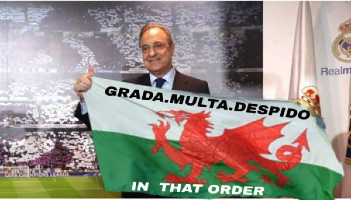 'Grada, multa, despido': Los crueles memes de la bandera de Bale al Real Madrid