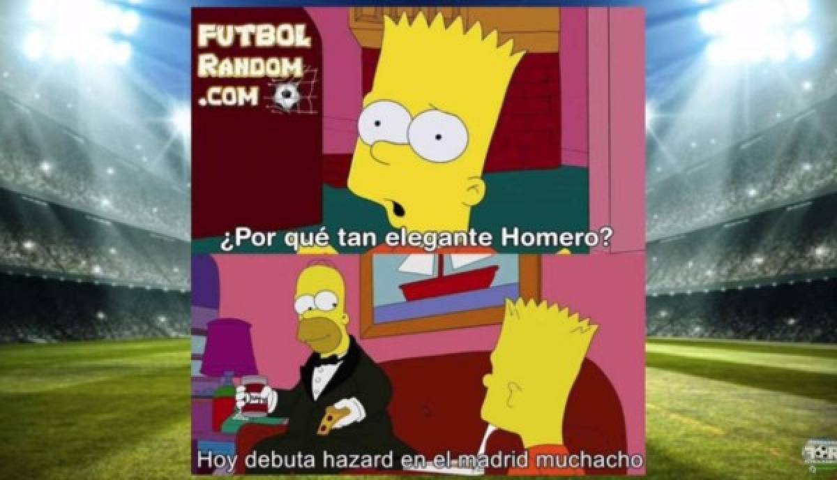 Eden Hazard la víctima favorita de los memes tras la derrota del Real Madrid contra Bayern Munich