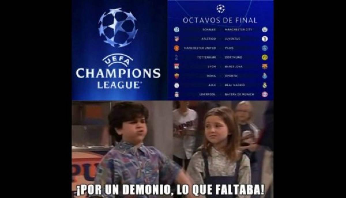 Los memes 'descuartizan' al Real Madrid y Barcelona previo a los octavos de final de la Champions League   