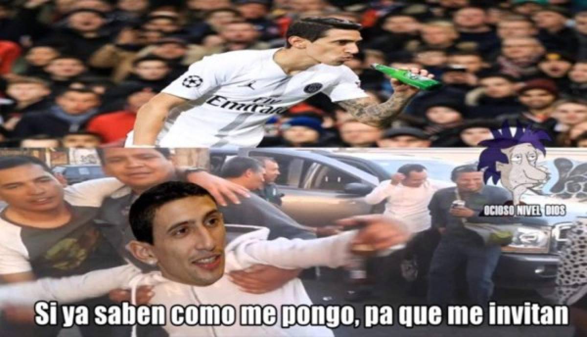 Los memes destrozan al Manchester United y a Di María por la cerveza que le lanzaron