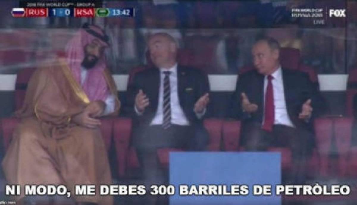 ¡Sin perdón! Arabia se come goleada y es víctima de terribles memes en Rusia 2018