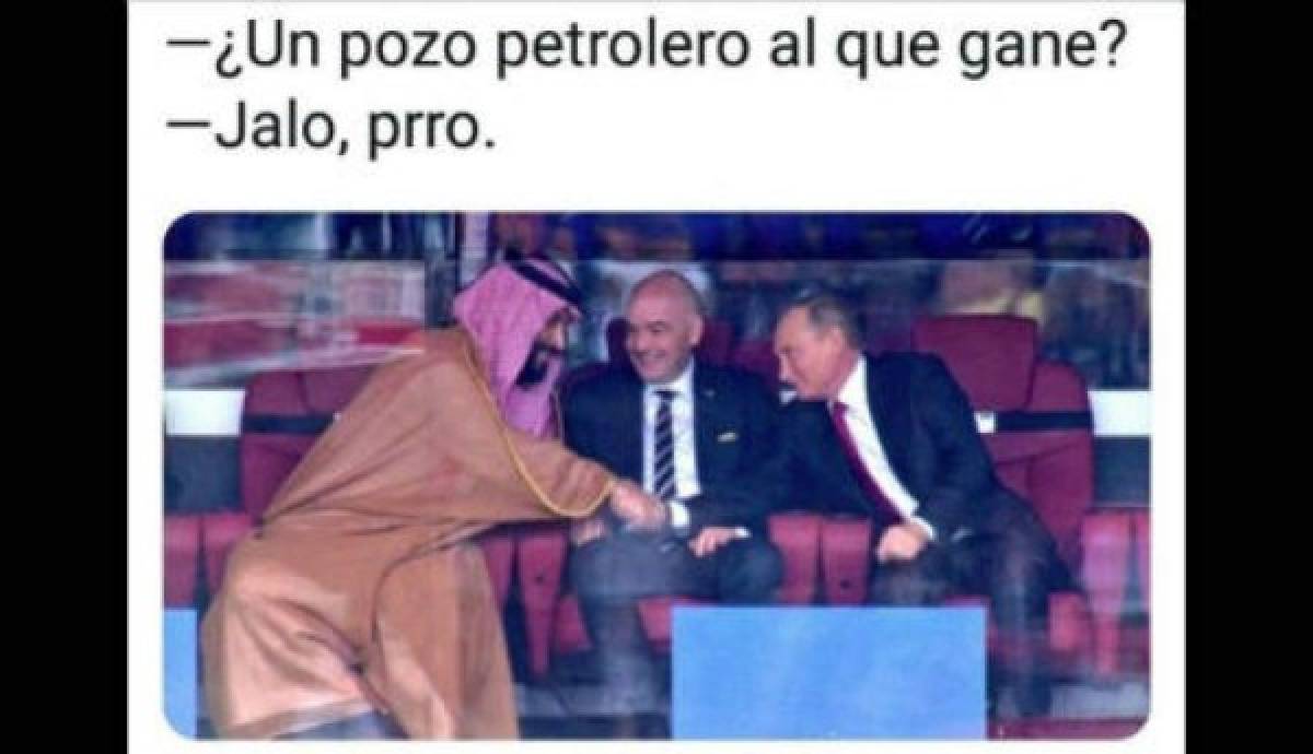 ¡Sin perdón! Arabia se come goleada y es víctima de terribles memes en Rusia 2018