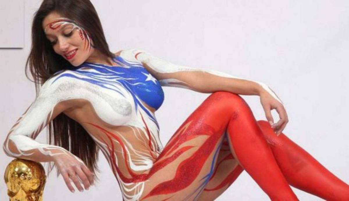 Centroamericanas destacan en los mejores Body Paint del fútbol