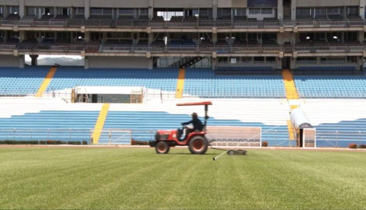 ¡Como mesa de billar! El Olímpico tiene una nueva cara para recibir a la Selección de Honduras frente a EUA