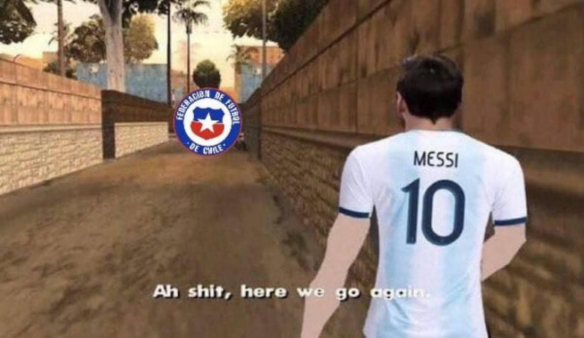 ¡Para morir de risa! Los memes atacan a Messi por la pelea con Gary Medel en el Argentina-Chile