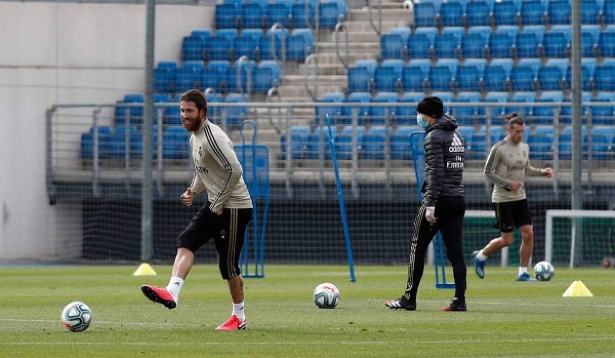 Solo uno con mascarilla: Real Madrid regreso a los entrenamientos con nuevos looks y sin protección