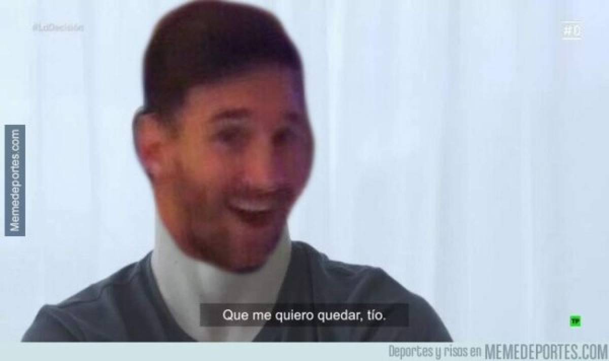 Los memes destrozan a Messi tras anunciar su decisión de quedarse en el Barcelona