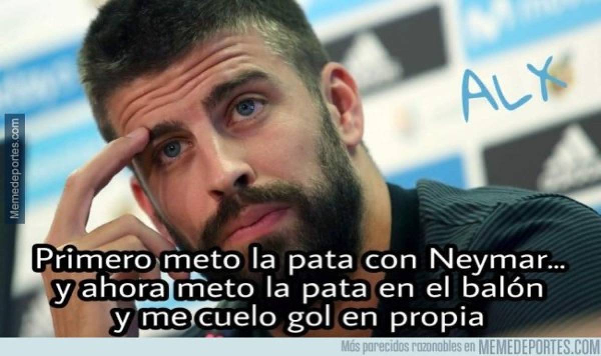 ¡La venganza madridista! Piqué es acribillado con los memes tras el Barcelona-Madrid