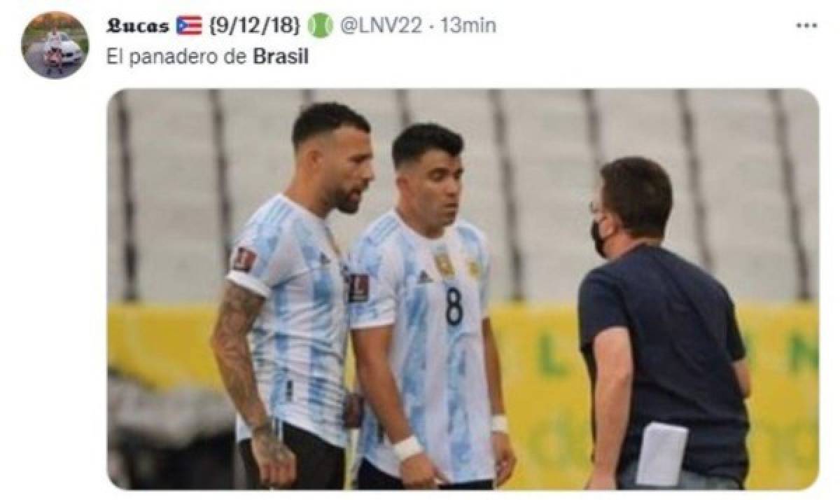Brasil-Argentina se suspendió y los memes hacen pedazos a Messi, Neymar y Dibu Martínez