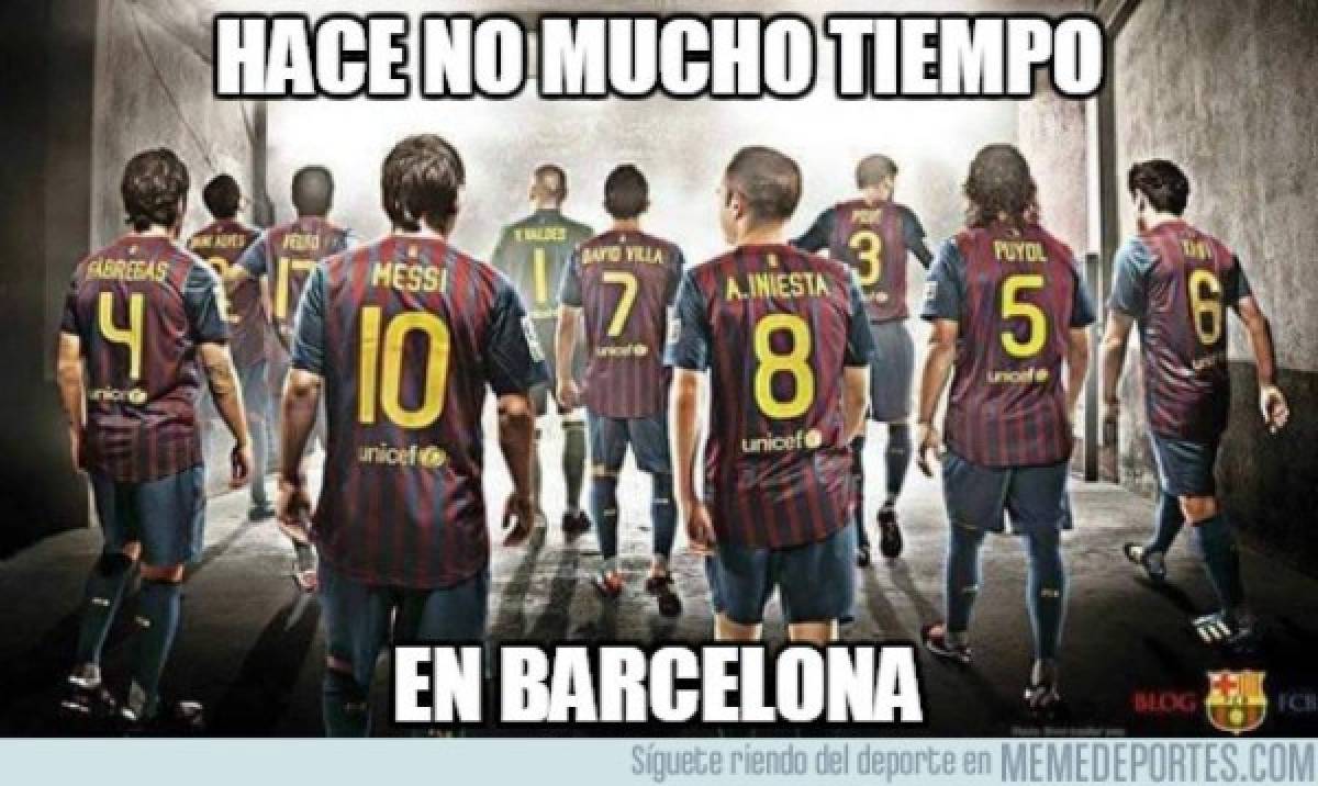 Neymar visita a sus ex compañeros y acribillan en memes al Barcelona