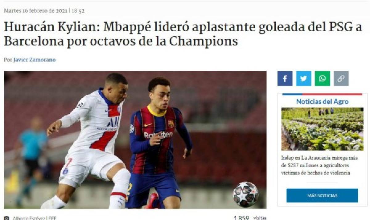 'Penoso, desastroso, humillación”: la prensa mundial y sus duros titulares tras la goleada del PSG al Barcelona