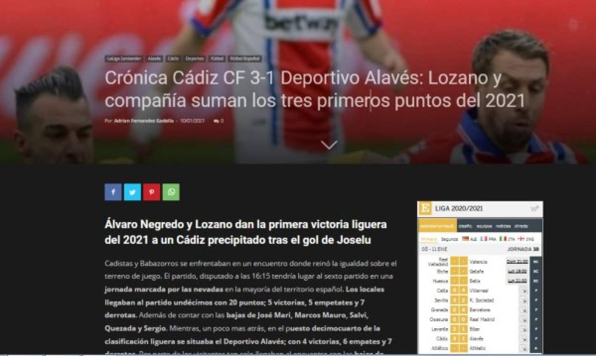 'Exhibición' y 'fulminante': Lo que dicen los medios tras el gol y las asistencias del Choco Lozano