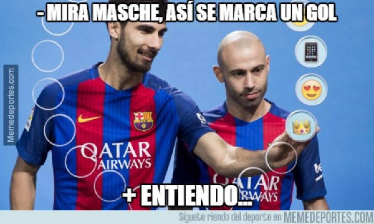 ¡Para morir de risa! Gomes y Mascherano anotan y son los protagonistas de los memes