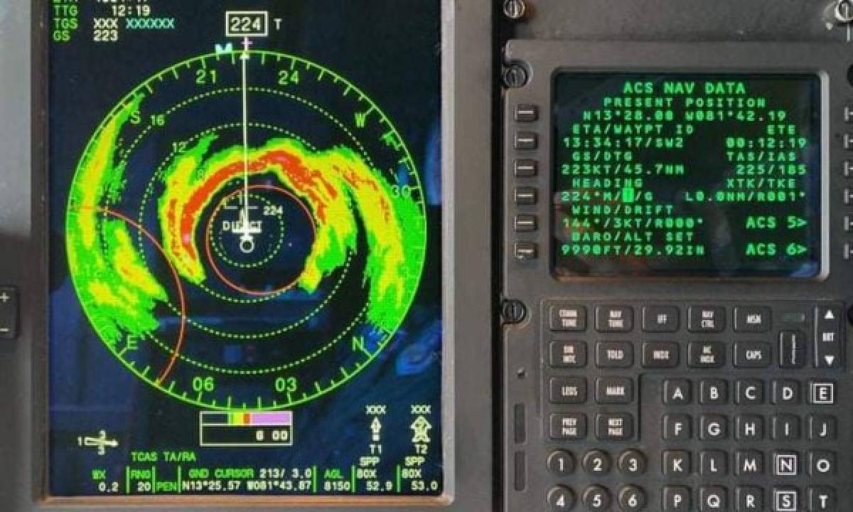 Fotos: Así es el impactante ojo de Iota en categoría cinco visto desde un avión caza huracanes