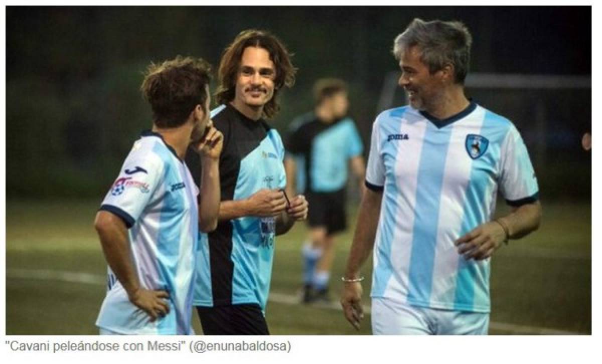 Los memes humillan a Messi tras su cruce con Cavani en el Argentina-Uruguay