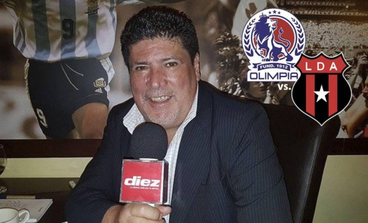 Polémico Solano: 'Si Olimpia no derrota cómodamente al Alajuelense será un fracaso'