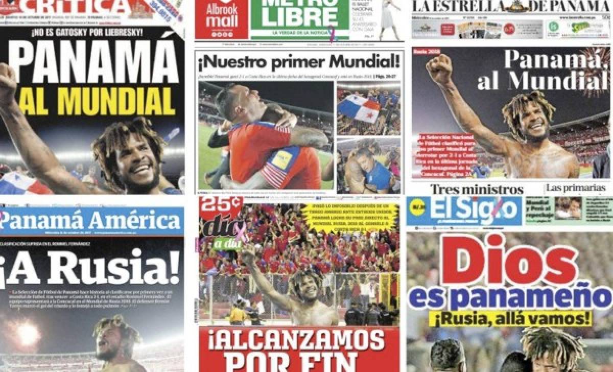 La prensa panameña enloquece con la histórica clasificación a Rusia 2018